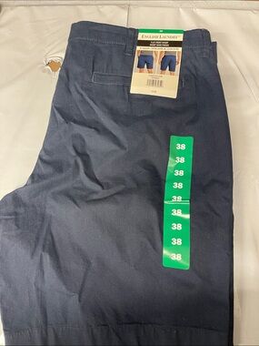 English Laundry Navy Flat-Front Chinos